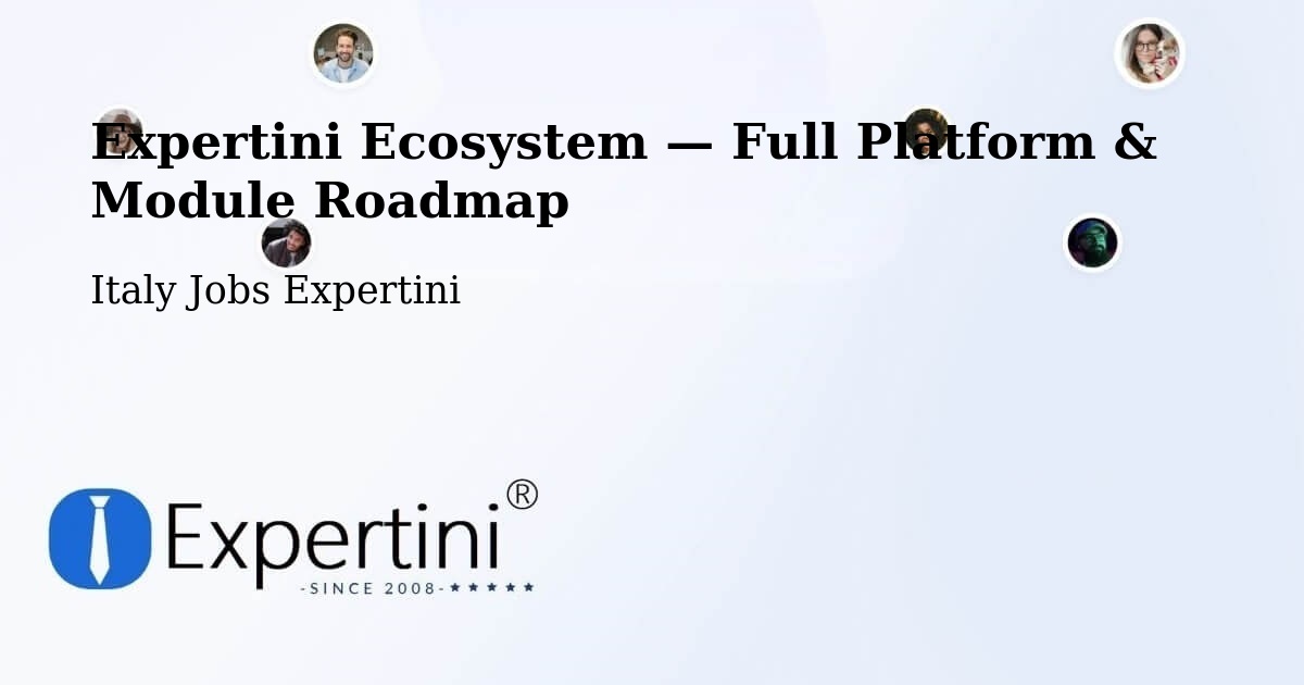 Expertini Ecosystem — Full Platform & Module Roadmap – Bogliasco